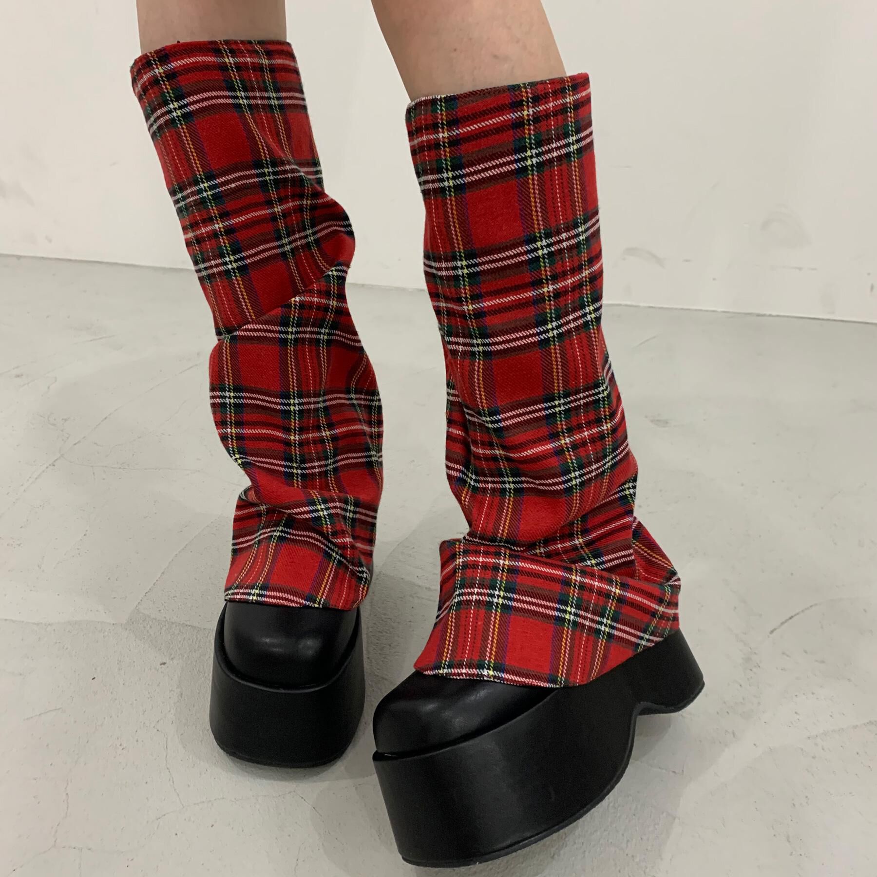 csT&P「厚底ブーツカバーロングブーツ」|ショートブーツ|