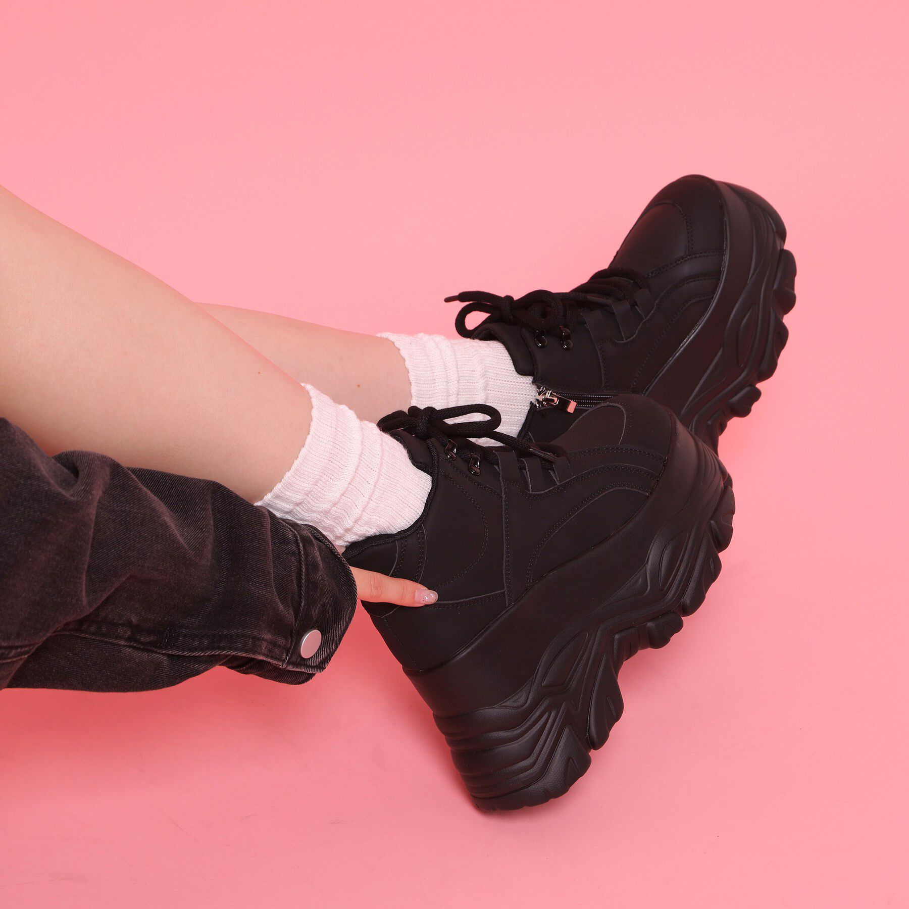 csT&P「ハイカット厚底スニーカー」|スニーカー|