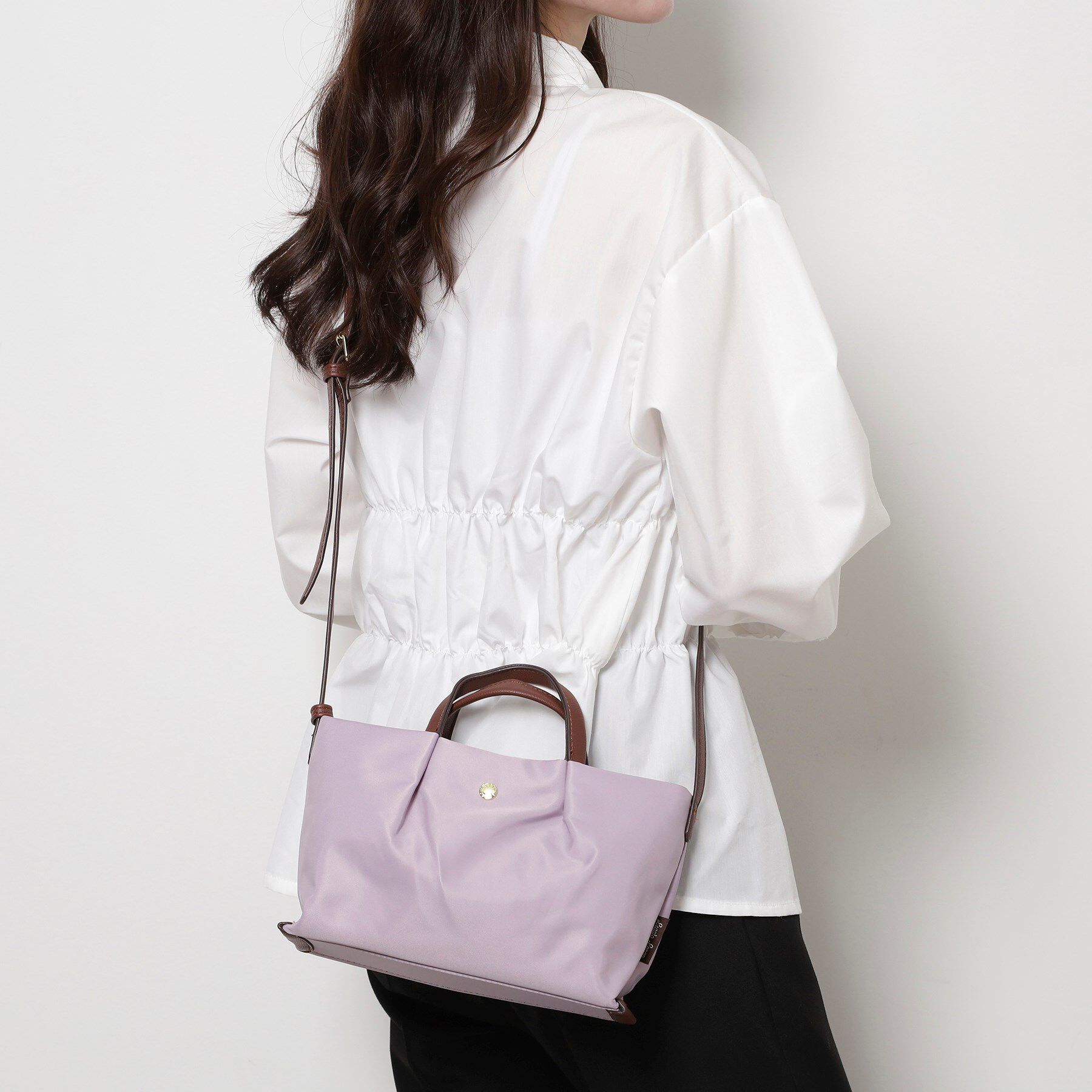 ESPERANZA「肩楽 2WAYミニショルダーギャザーバッグ」|ショルダー・メッセンジャー|