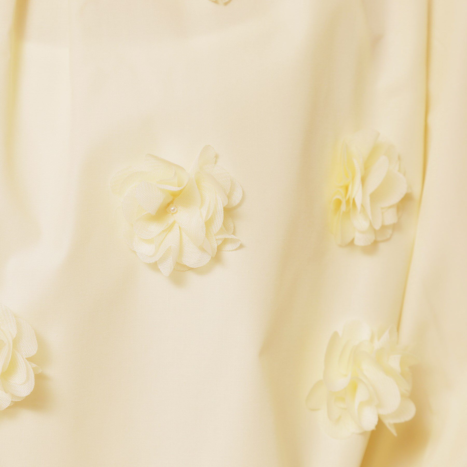 SunaUna「【接触冷感】フラワーパフスリーブブラウス」|シャツ・ブラウス|