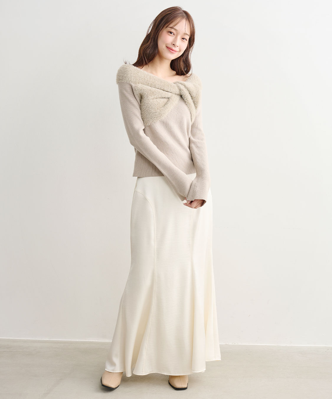 COCO DEAL「オフショルダーツイストニット」|ニット・セーター|