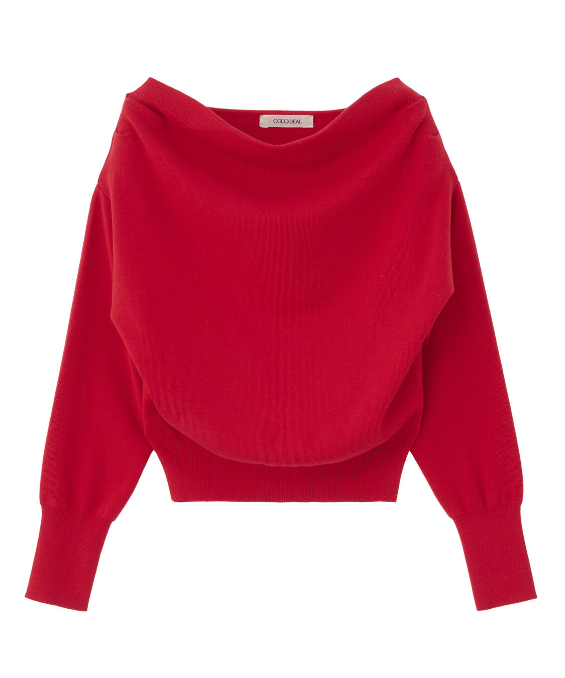 COCO DEAL「ドレープオフショルニット」|ニット・セーター|