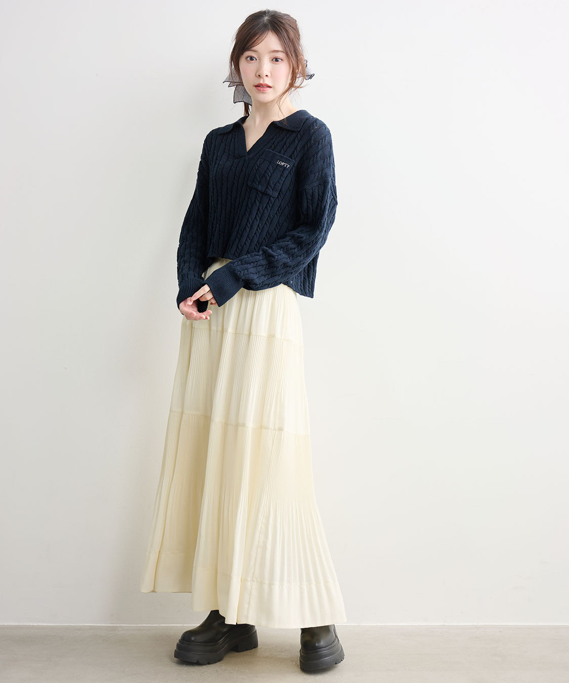 COCO DEAL「ティアードプリーツスカート」|スカート|