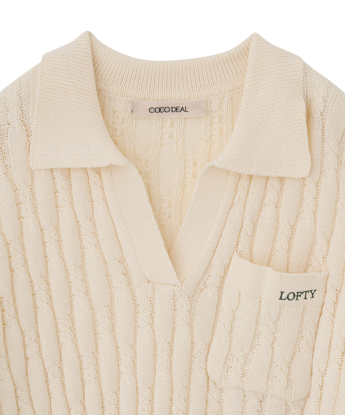 COCO DEAL「ケーブルスキッパーニット」|ニット・セーター|