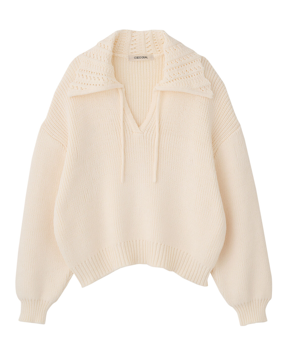 COCO DEAL「ビッグカラースキッパーニット」|ニット・セーター|