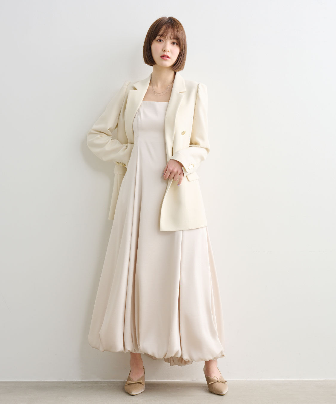 COCO DEAL「パフスリーブジャケット」|テーラードジャケット|