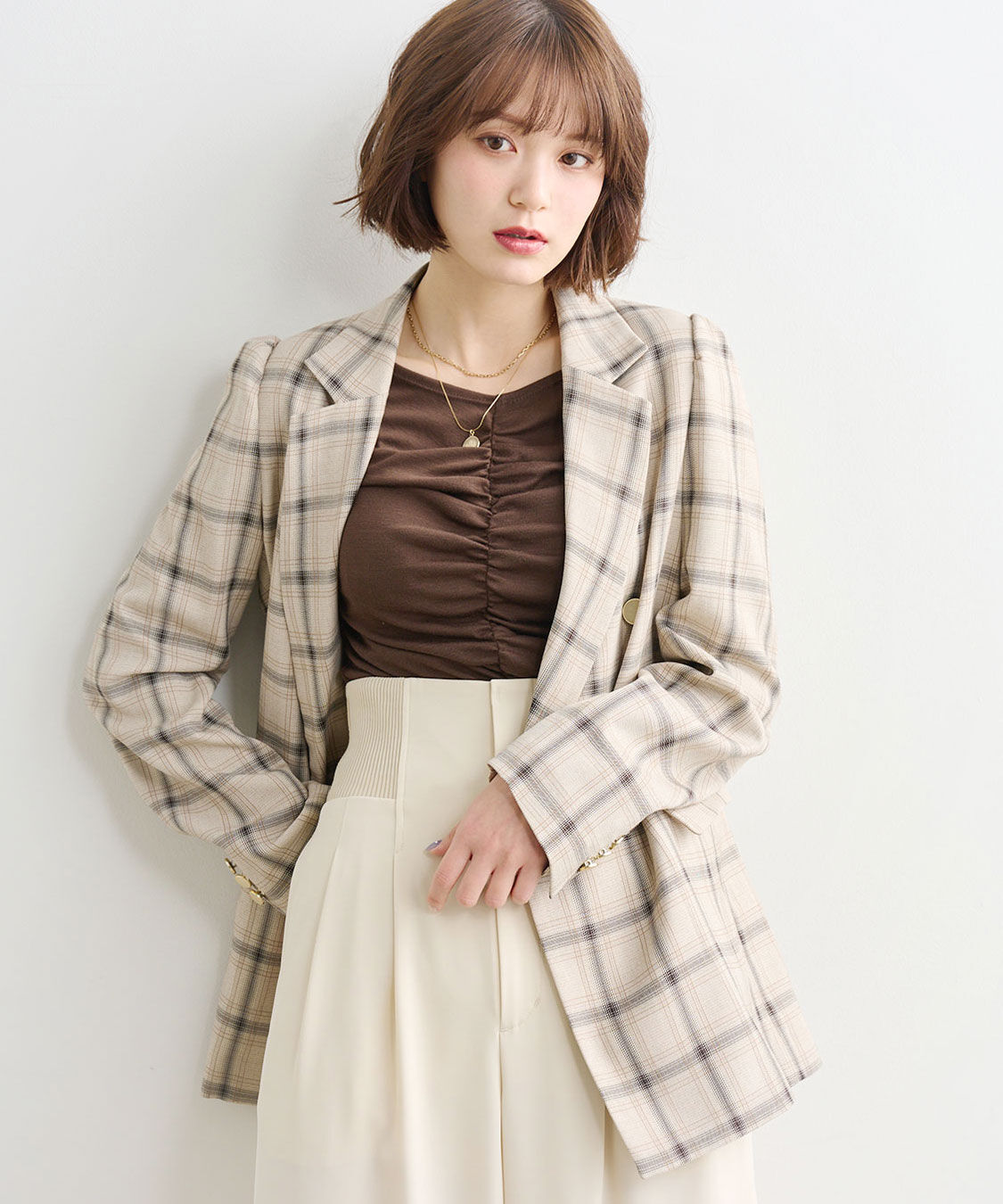 COCO DEAL「パフスリーブジャケット」|テーラードジャケット|