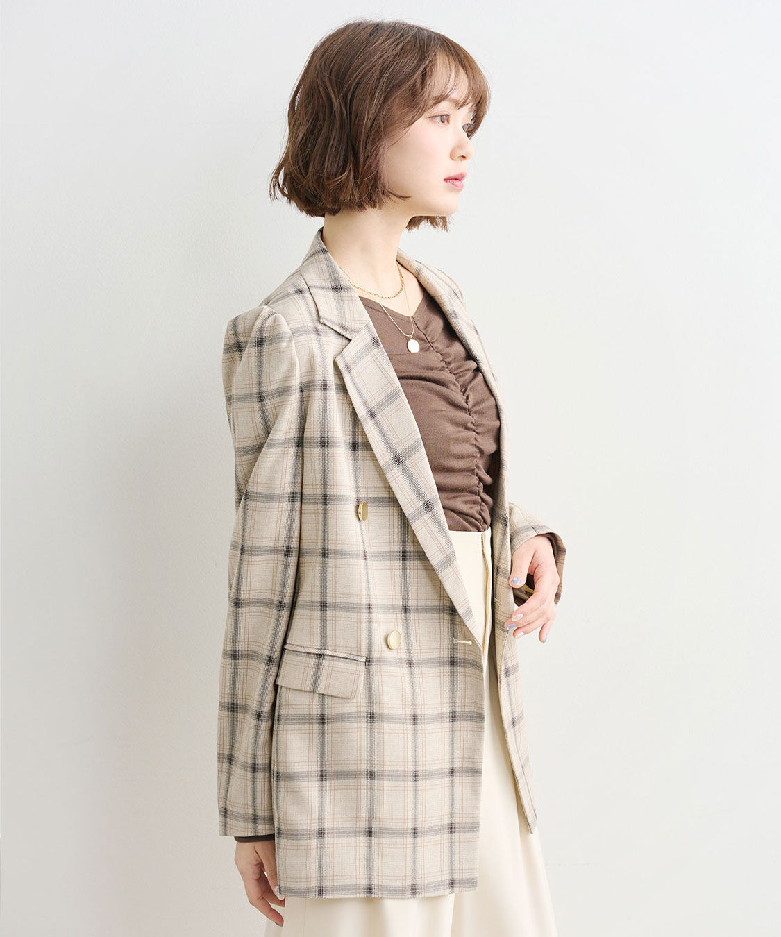 COCO DEAL「パフスリーブジャケット」|テーラードジャケット|