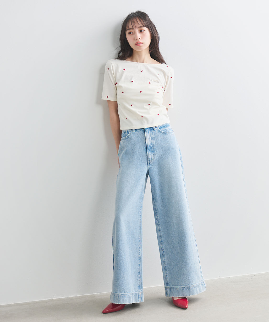 COCO DEAL「エンブロイダリーロゴTシャツ」|Tシャツ・カットソー|