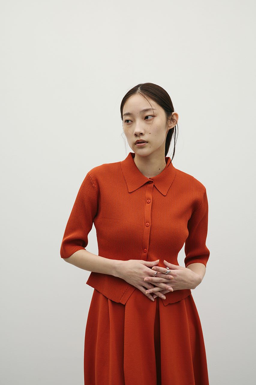 STYLEMIXER「2ピースハーフスリーブポロニットワンピース」|ワンピース|