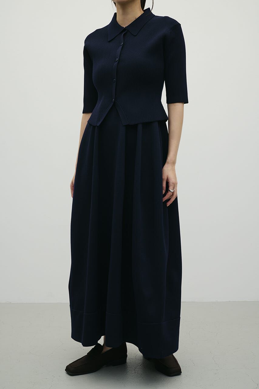 STYLEMIXER「2ピースハーフスリーブポロニットワンピース」|ワンピース|