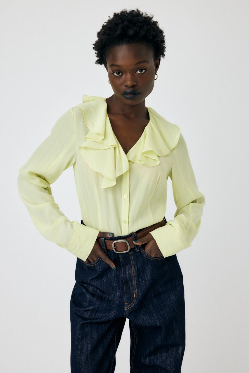 MOUSSY「RUFFLE ブラウス」|シャツ・ブラウス|