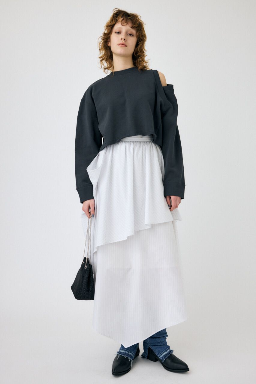 MOUSSY「STRIPED FLARE スカート」|スカート|