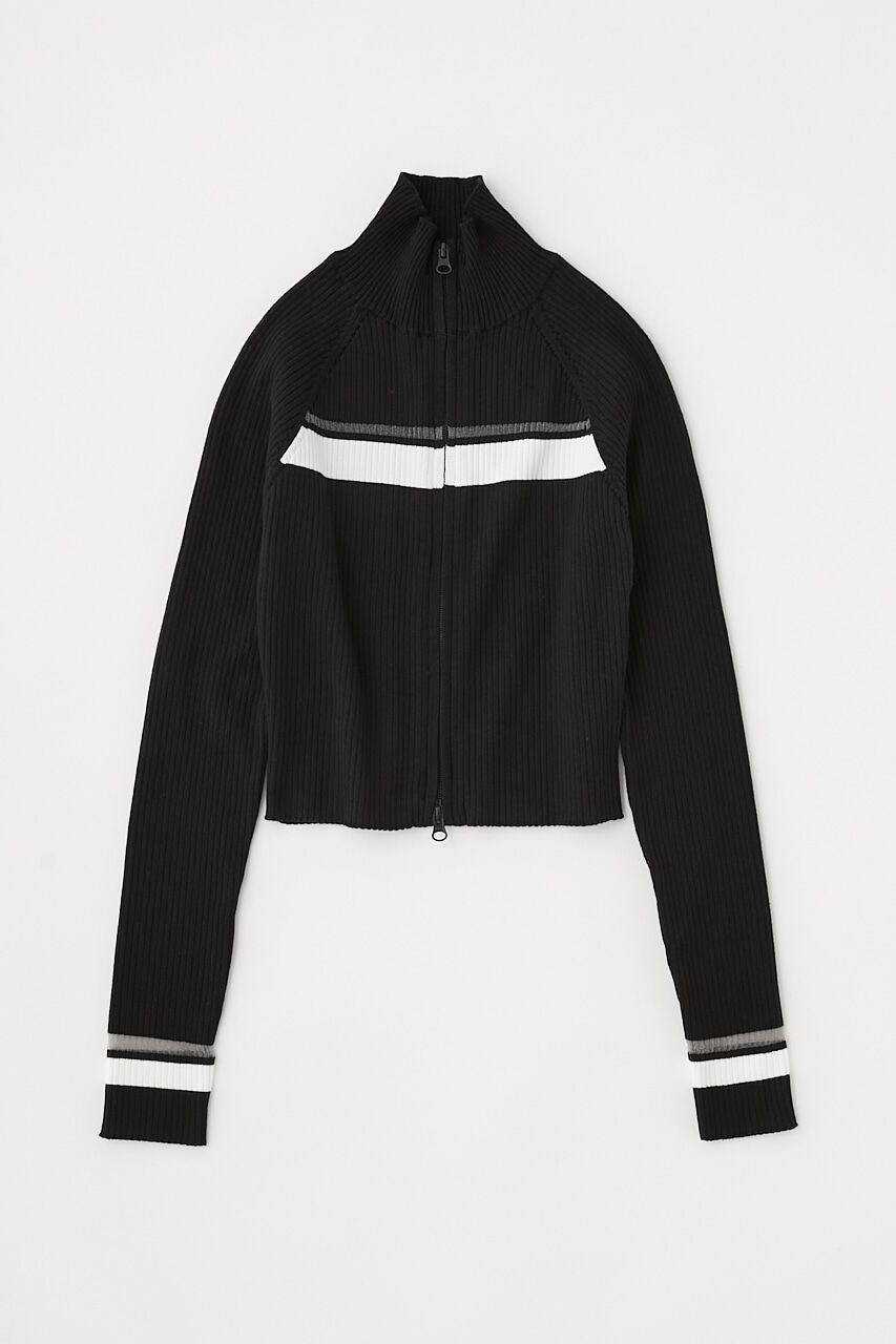 MOUSSY「W ZIP TRUCK ニット」|ニット・セーター|