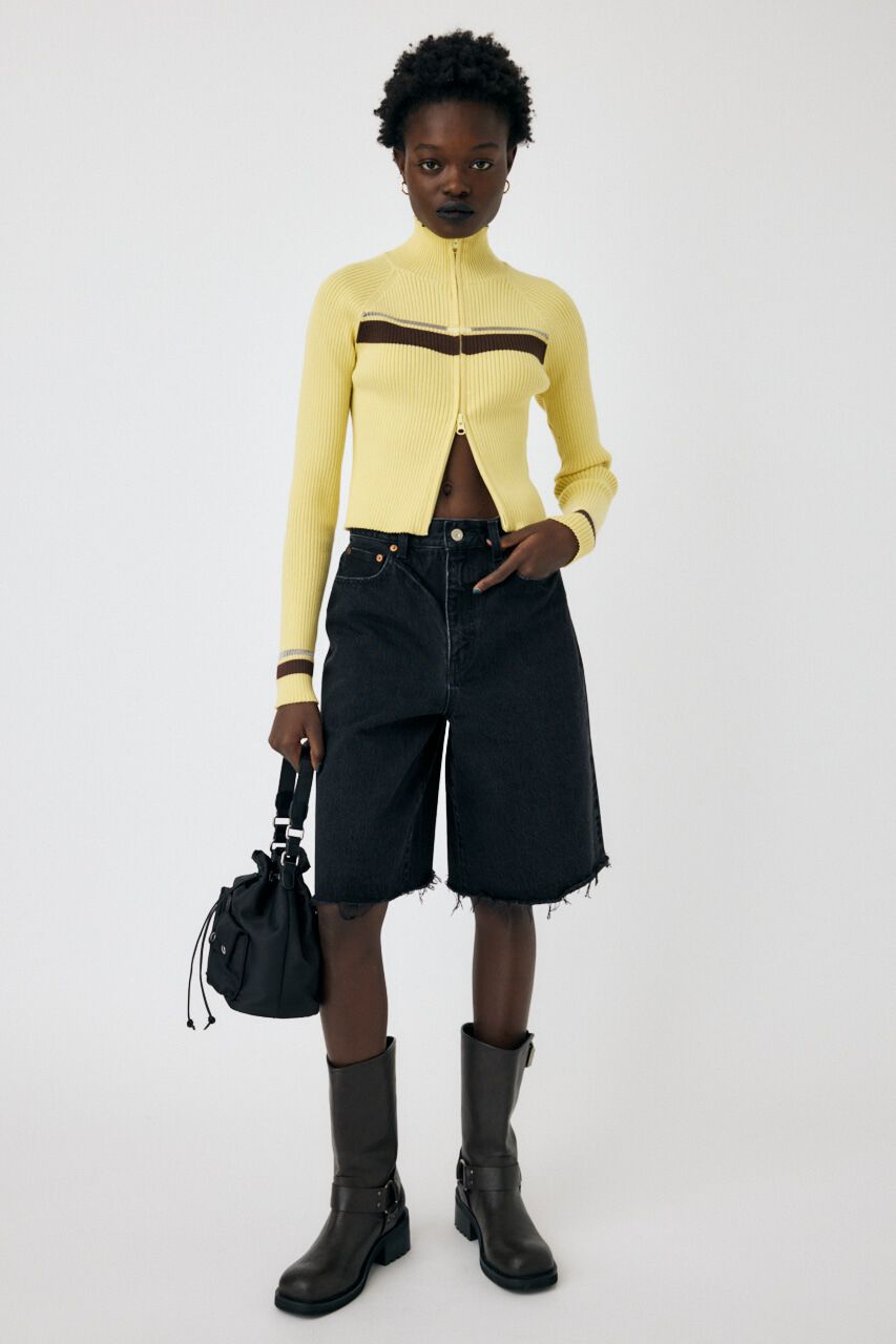 MOUSSY「W ZIP TRUCK ニット」|ニット・セーター|