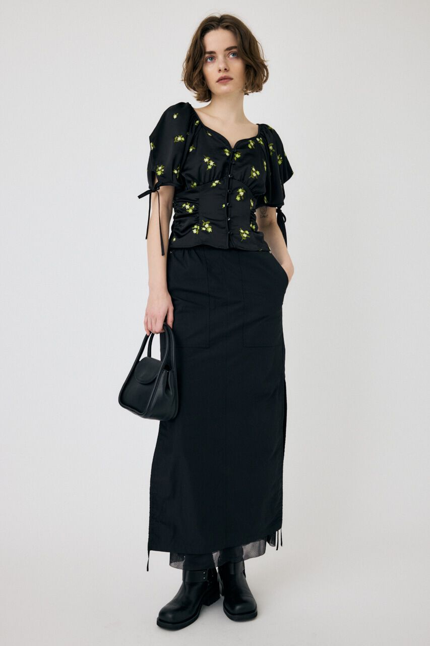 MOUSSY「MESH LAYERED CARGO スカート」|スカート|