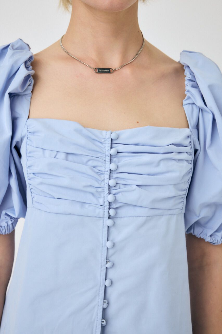 MOUSSY「OPEN NECK GATHER ブラウス」|シャツ・ブラウス|