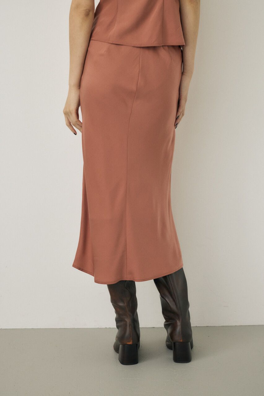 MOUSSY「サテンミディスカート　リサイクルポリエステル&times;レーヨン素材」|スカート|