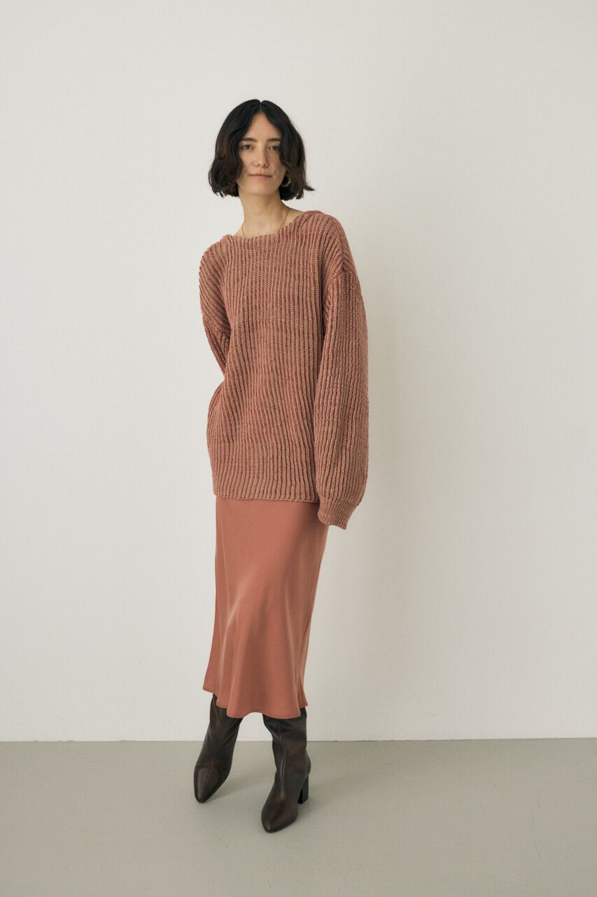 MOUSSY「サテンミディスカート　リサイクルポリエステル&times;レーヨン素材」|スカート|