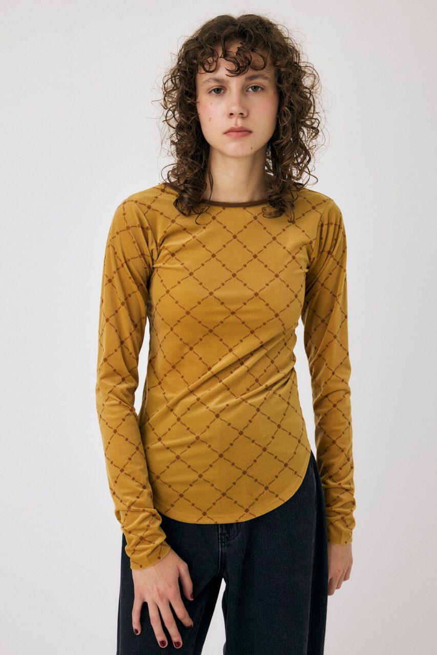 MOUSSY「BACK OPEN シアートップス」|Tシャツ・カットソー|YEL