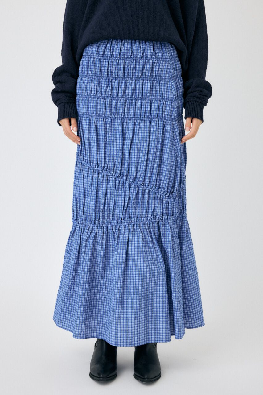 MOUSSY「PLAID GATHER スカート」|スカート|