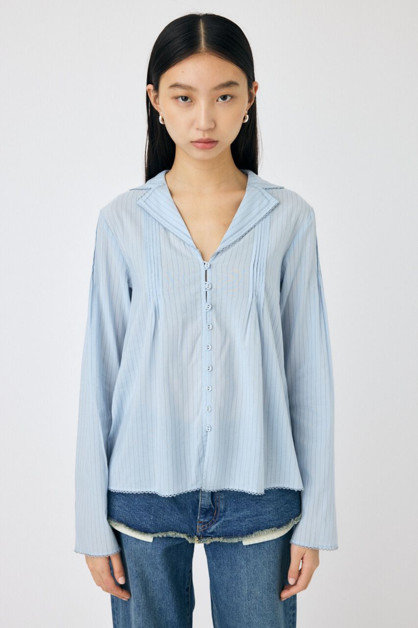 MOUSSY「COTTON PINTUCK ブラウス」|シャツ・ブラウス|