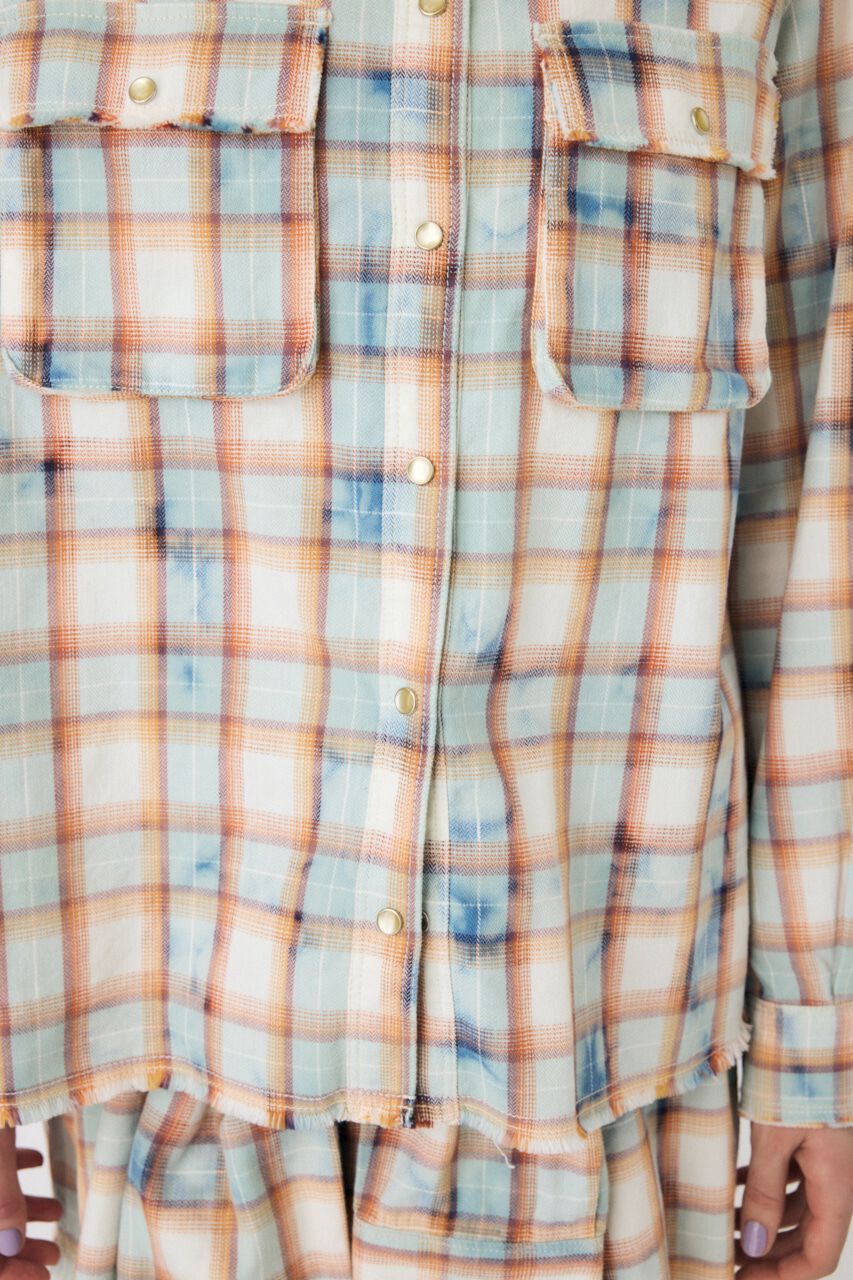 MOUSSY「BLEACH CHECK シャツ」|シャツ・ブラウス|