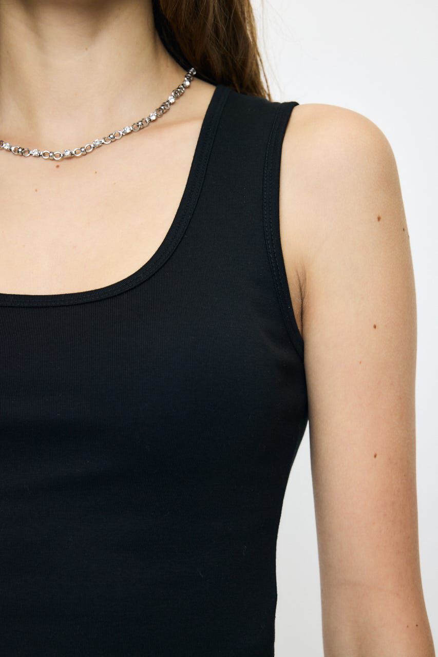 MOUSSY「SUVIN GIZA SCOOP NECK タンク」|タンクトップ|