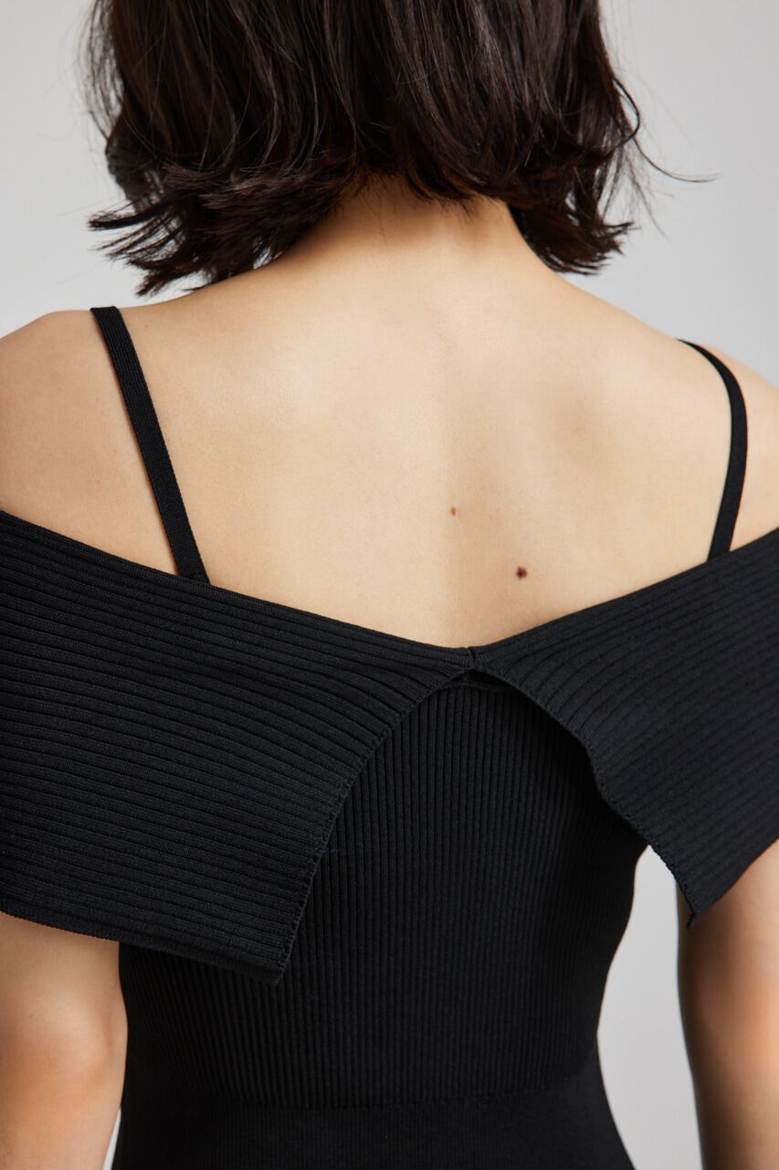 rienda「アシンメトリータイトニットワンピース」|ワンピース|