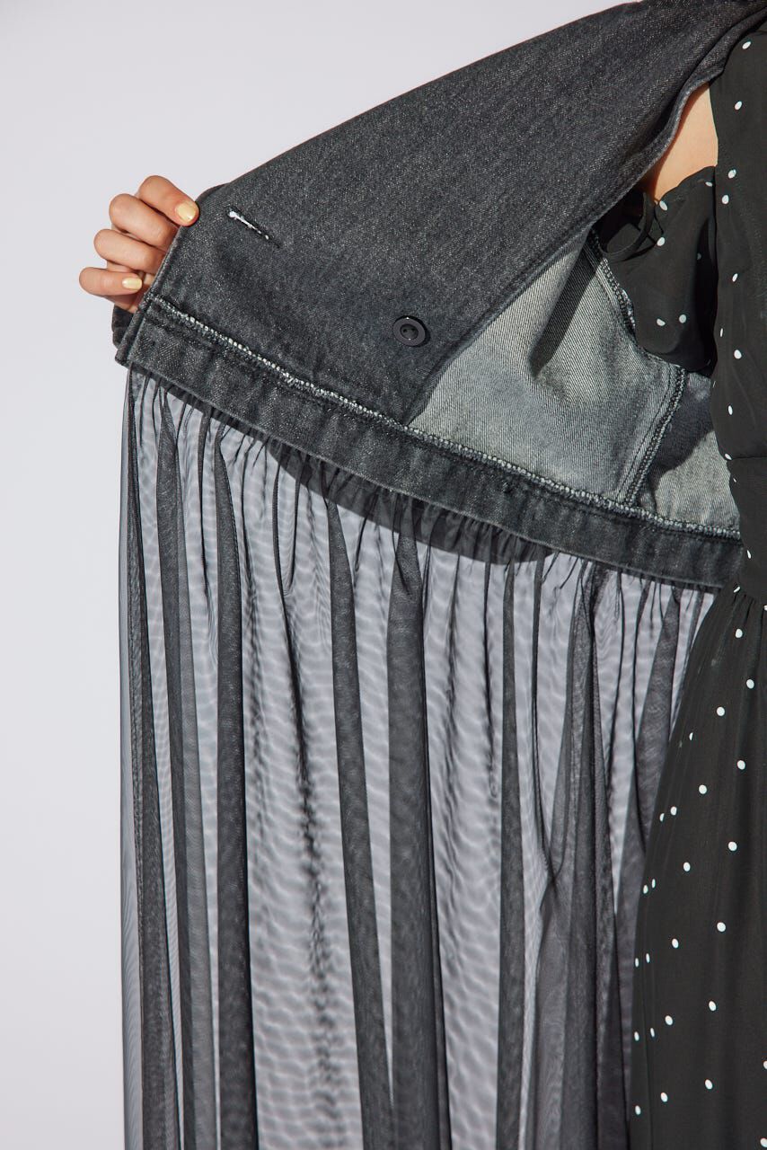 rienda「チュールコンビトレンチコート」|その他|