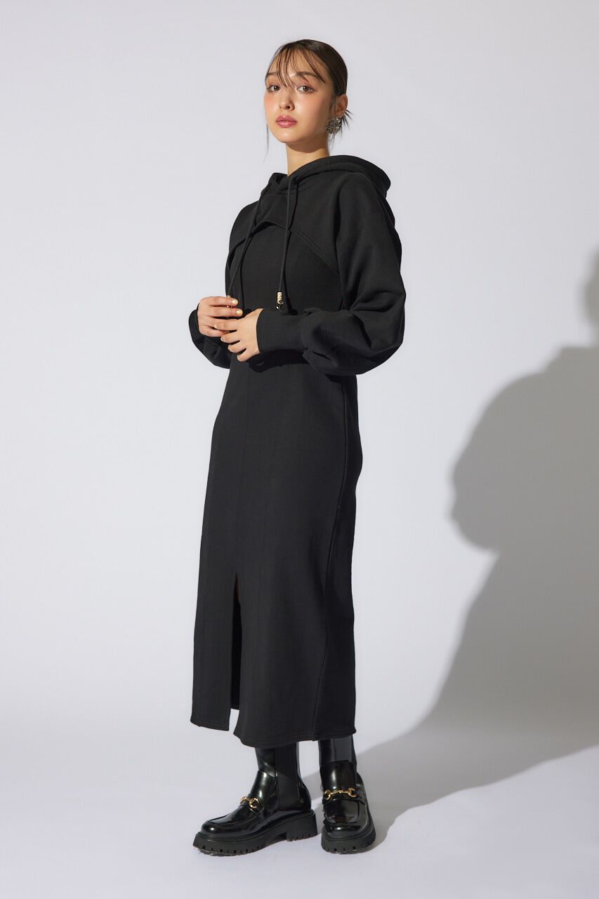 rienda「レイヤードパーカーワンピース」|ワンピース|