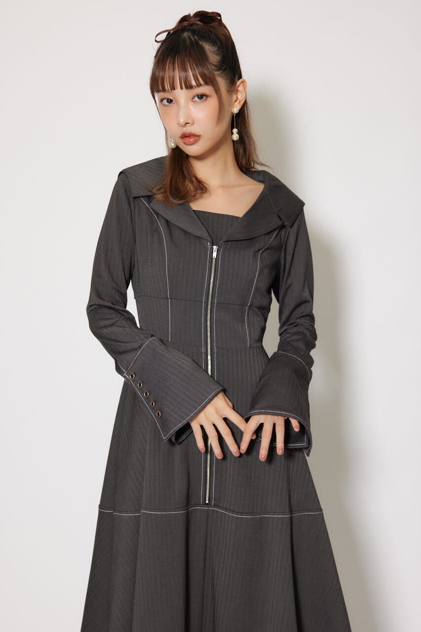 rienda「セーラーディティールフレアワンピース」|ワンピース|