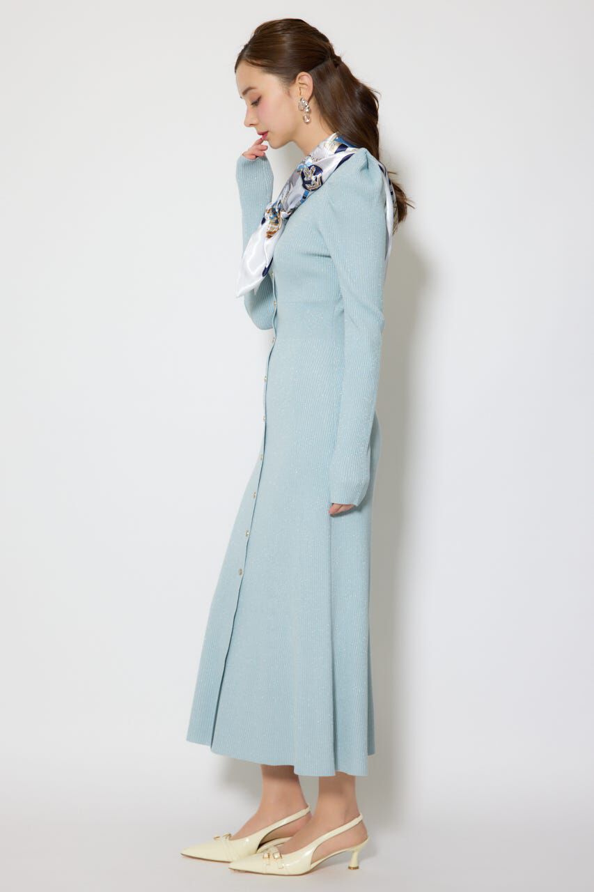 rienda「スカーフ付きマーメイドニットワンピース」|ワンピース|