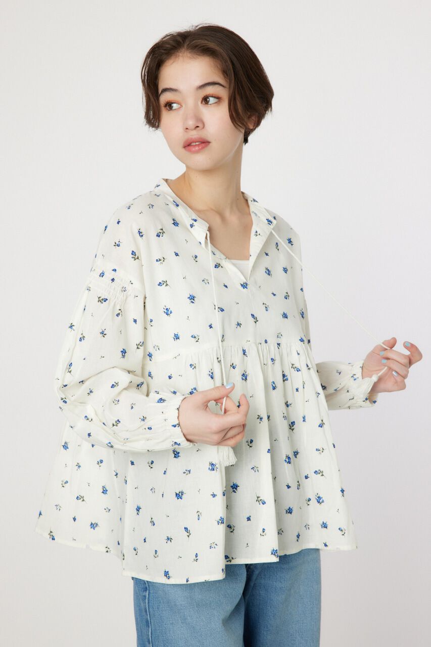 RODEO CROWNS「フラワーパターンカフタンシャツ」|シャツ・ブラウス|