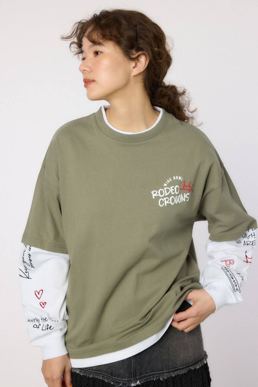 RODEO CROWNS「フェイクレイヤードロングスリーブTシャツ」|Tシャツ・カットソー|
