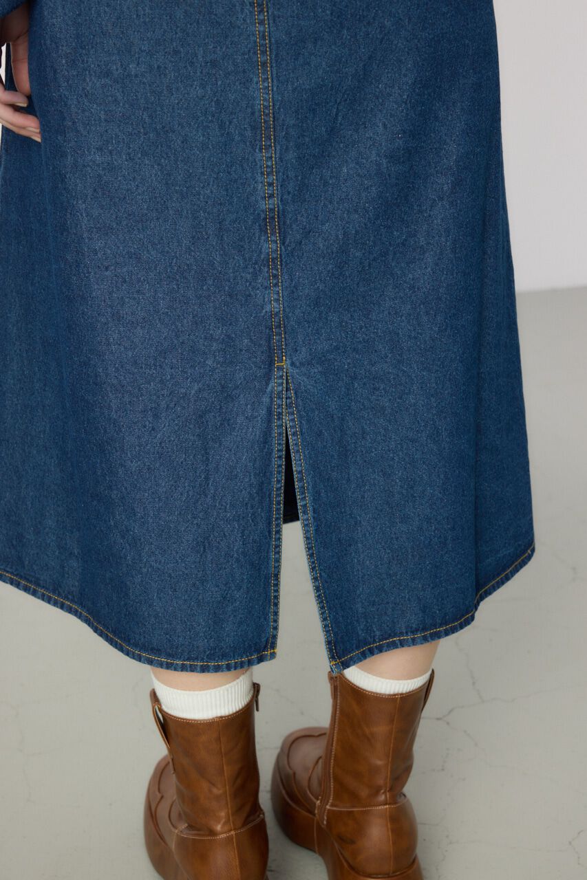 RODEO CROWNS「デニムフレアマキシワンピース」|ワンピース|