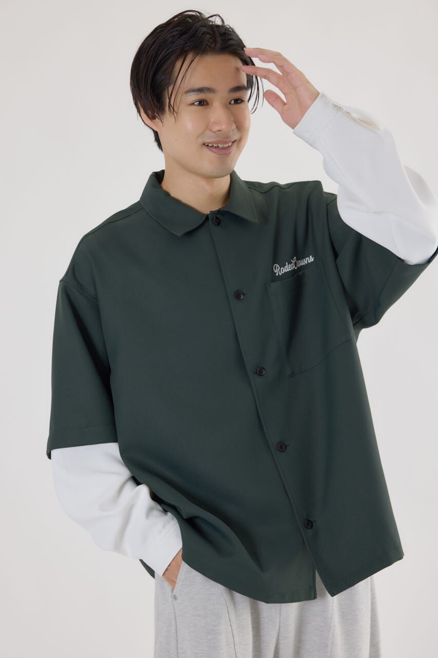 RODEO CROWNS「バックロゴレイヤードシャツ」|シャツ・ブラウス|