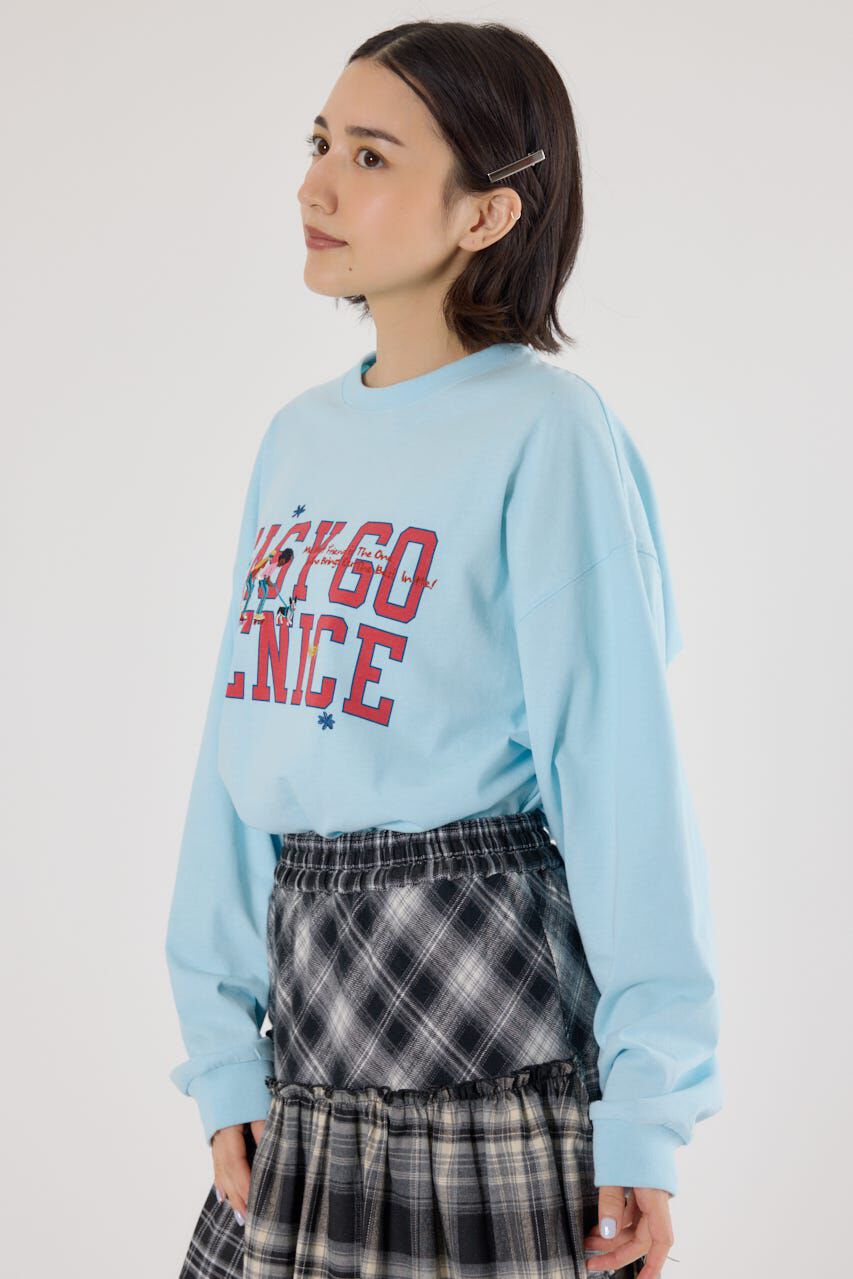 RODEO CROWNS「embroidery collegeロング Tシャツ」|Tシャツ・カットソー|