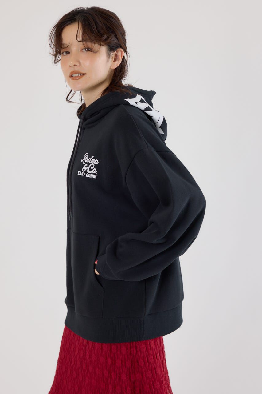 RODEO CROWNS「バックエンボススクリプトロゴパーカー」|パーカー|