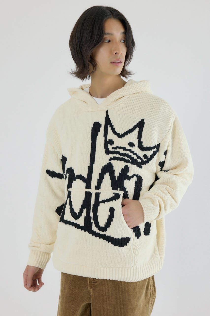 RODEO CROWNS「サインロゴモールニットパーカー」|パーカー|