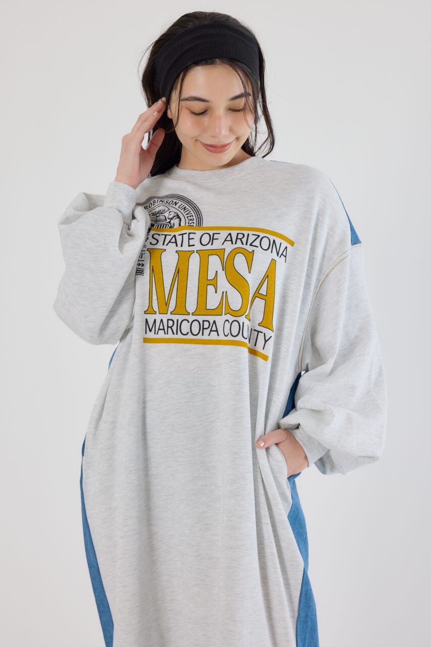 RODEO CROWNS「デニム切替スウェットワンピース」|ワンピース|