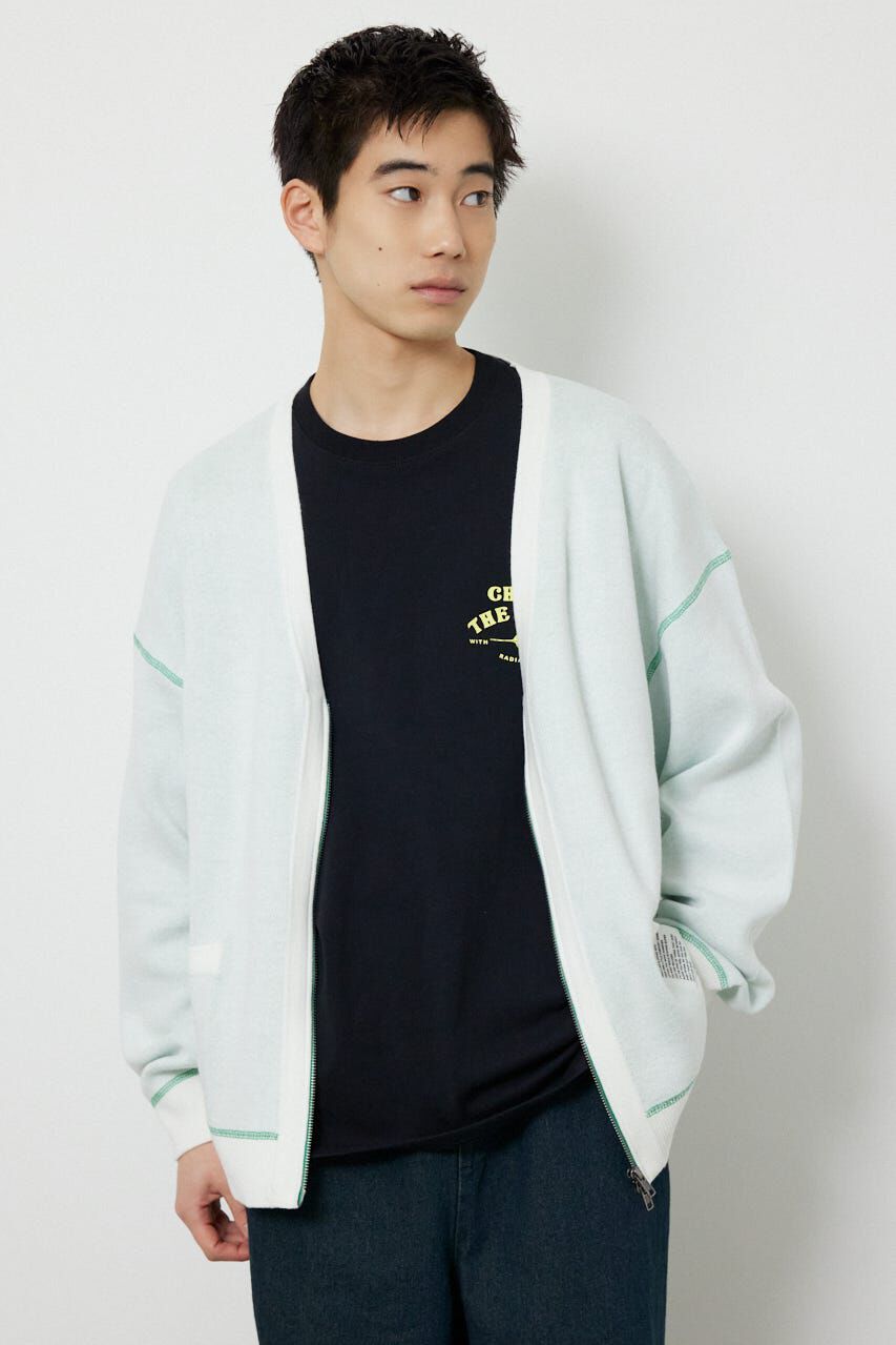 RODEO CROWNS「スウェットライクZIPカーディガン」|カーディガン|