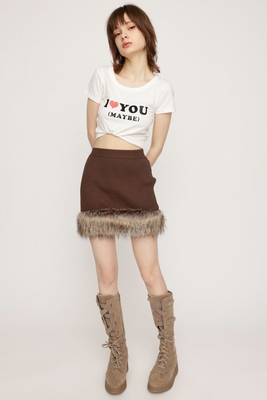 SLY「HinaYoshiharaxSLY KNIT ショートスカート」|スカート|