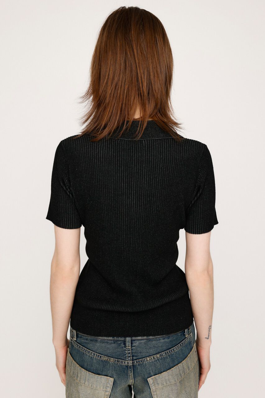 SLY「DUAL COLOR FRONT ZIP KNIT トップス」|ニット・セーター|