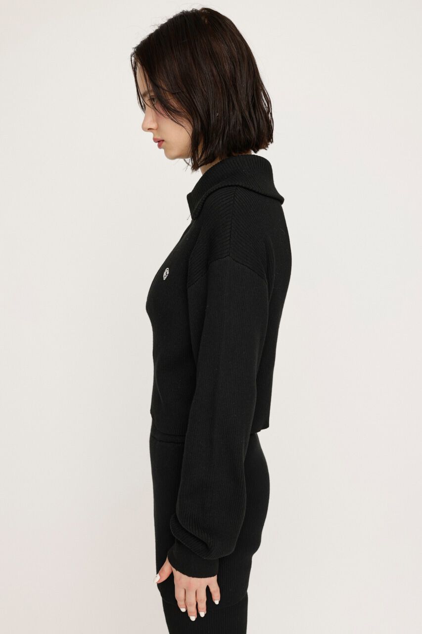 SLY「FRONT ZIP KNIT トップス」|ニット・セーター|