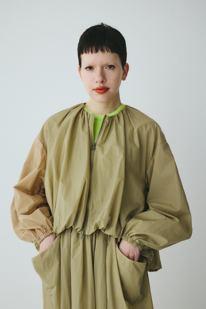 HeRIN.CYE「Balloon hem nylon blouson」|ブルゾン・スタジャン|