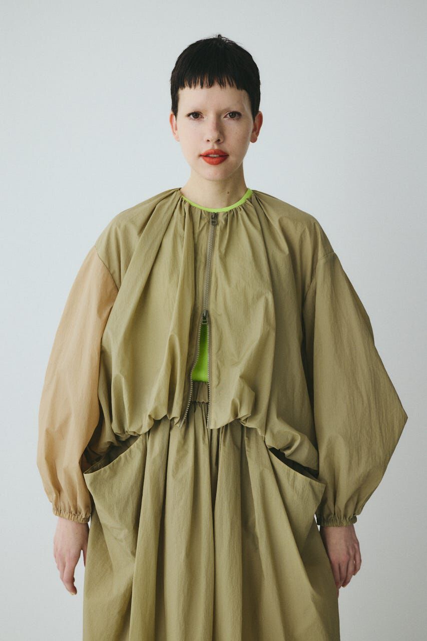 HeRIN.CYE「Balloon hem nylon blouson」|ブルゾン・スタジャン|