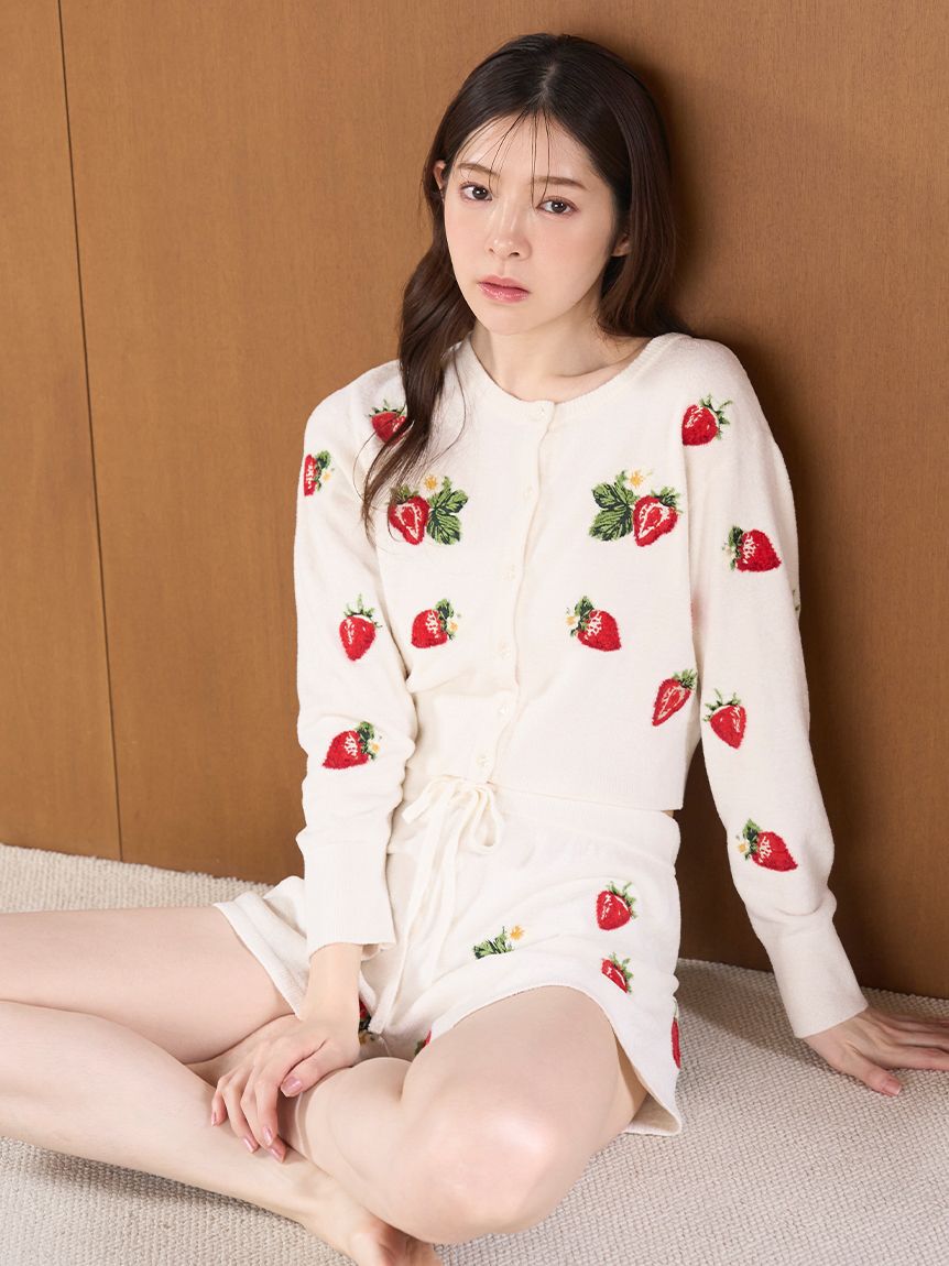 SNIDEL HOME「ストロベリーニットカーディガン」|ルームウェア|