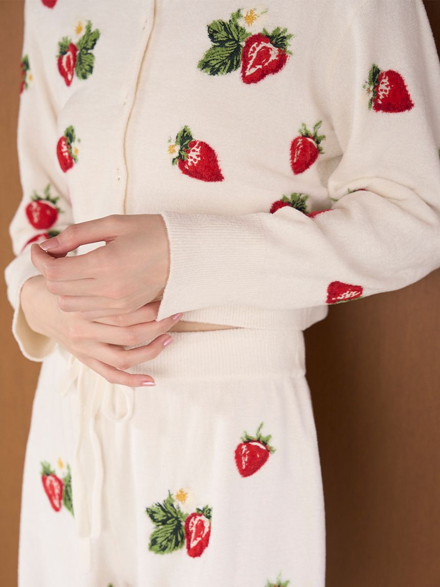 SNIDEL HOME「ストロベリーニットカーディガン」|ルームウェア|