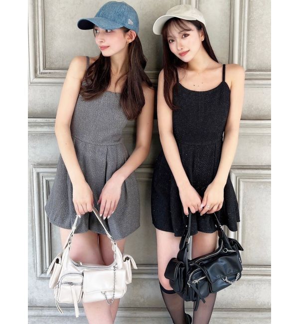 RESEXXY「フレアショートコンビネゾン」|オールインワン|